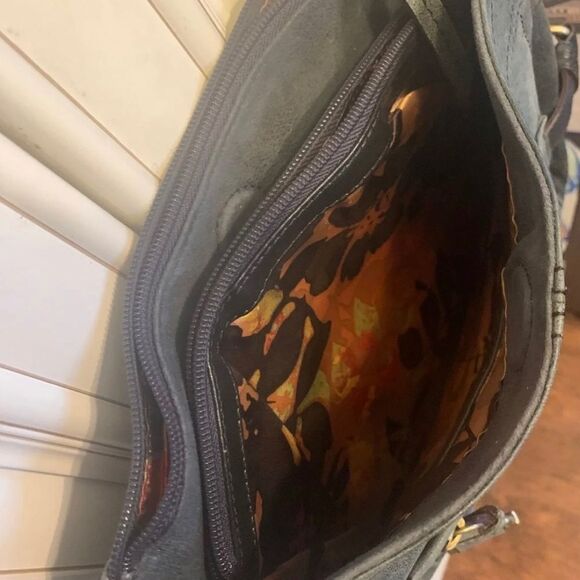 TIGNANELLO GREEN GENUINE LEATHER HANDBAG DARK GREEN - Picture 10 of 10